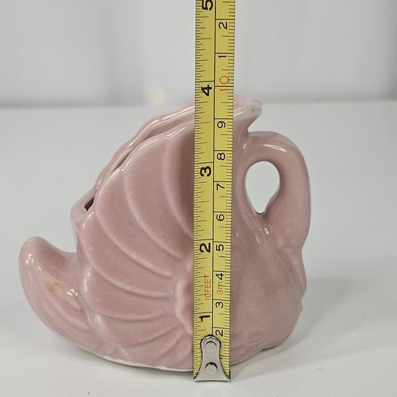 Fredericksburg Art Small Pink Swan 1950s Planter Dish Container VTG MCM - Picture 5 of 6